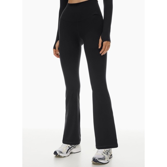 TNA Pants - Aritzia TnAction Tna butter Cheeky Flare Hi Rise Legging black